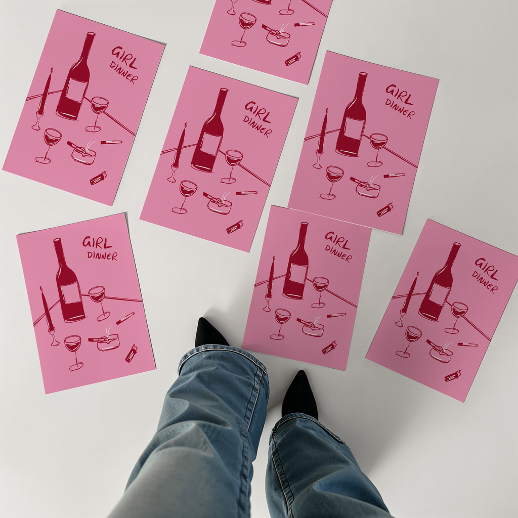 Girl Dinner Poster
