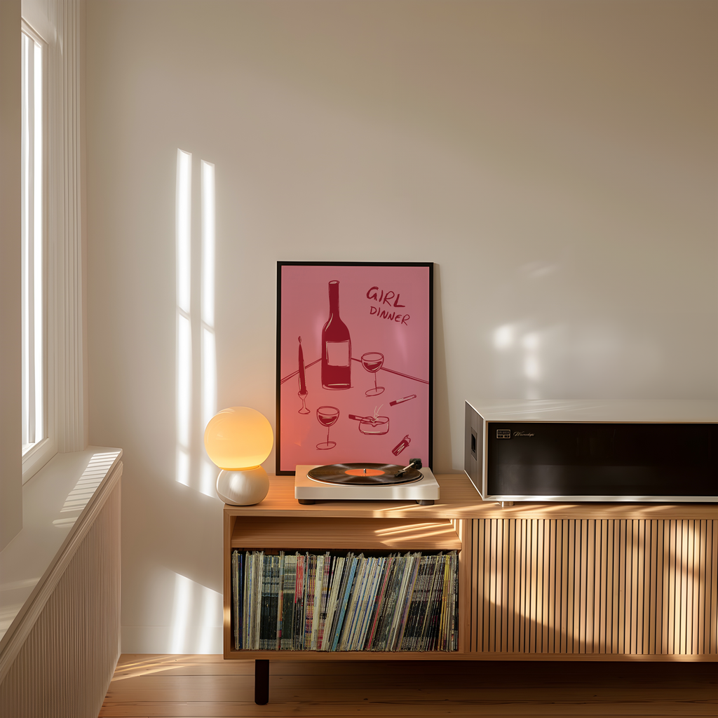 Girl Dinner Poster
