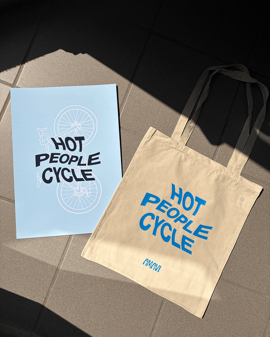 Hot People Cycle Tote Bag