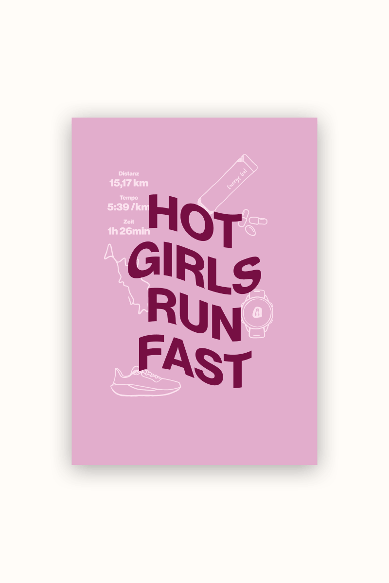 Hot Girls Run Fast Poster