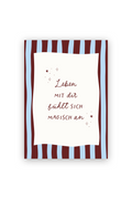 Poster "Leben mit dir" Blau