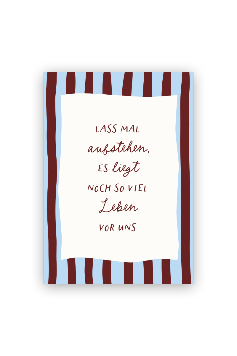Poster "So viel Leben vor uns" Blau