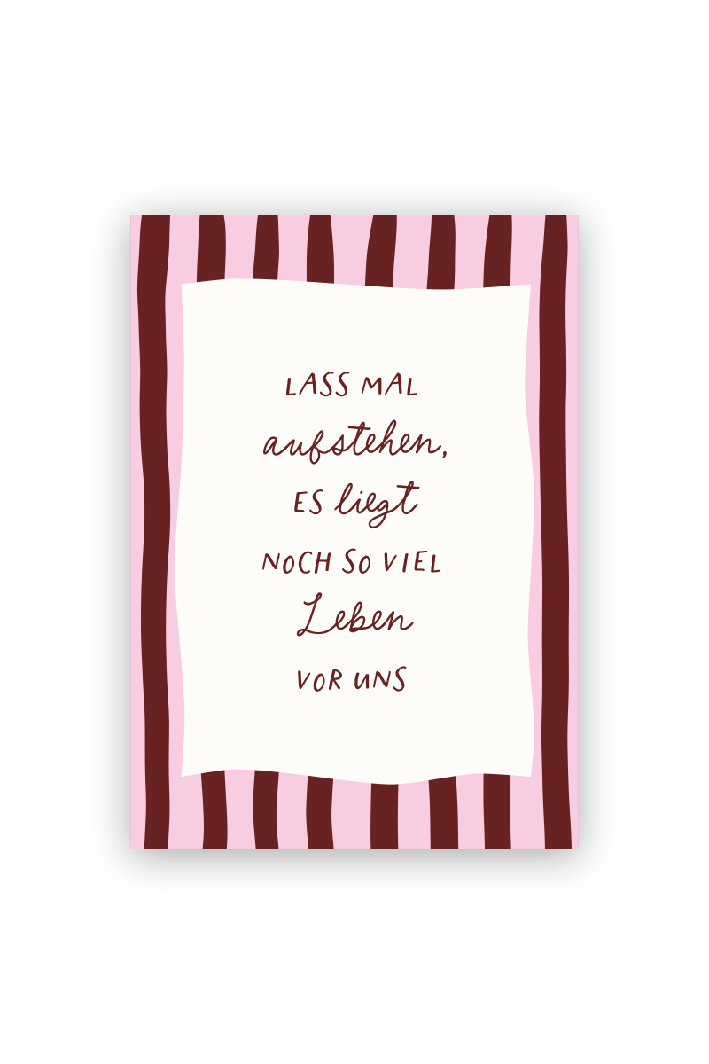 Poster "So viel Leben vor uns" Rosa