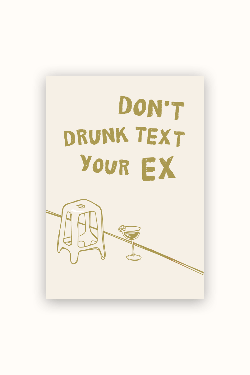 don't drunk text Poster