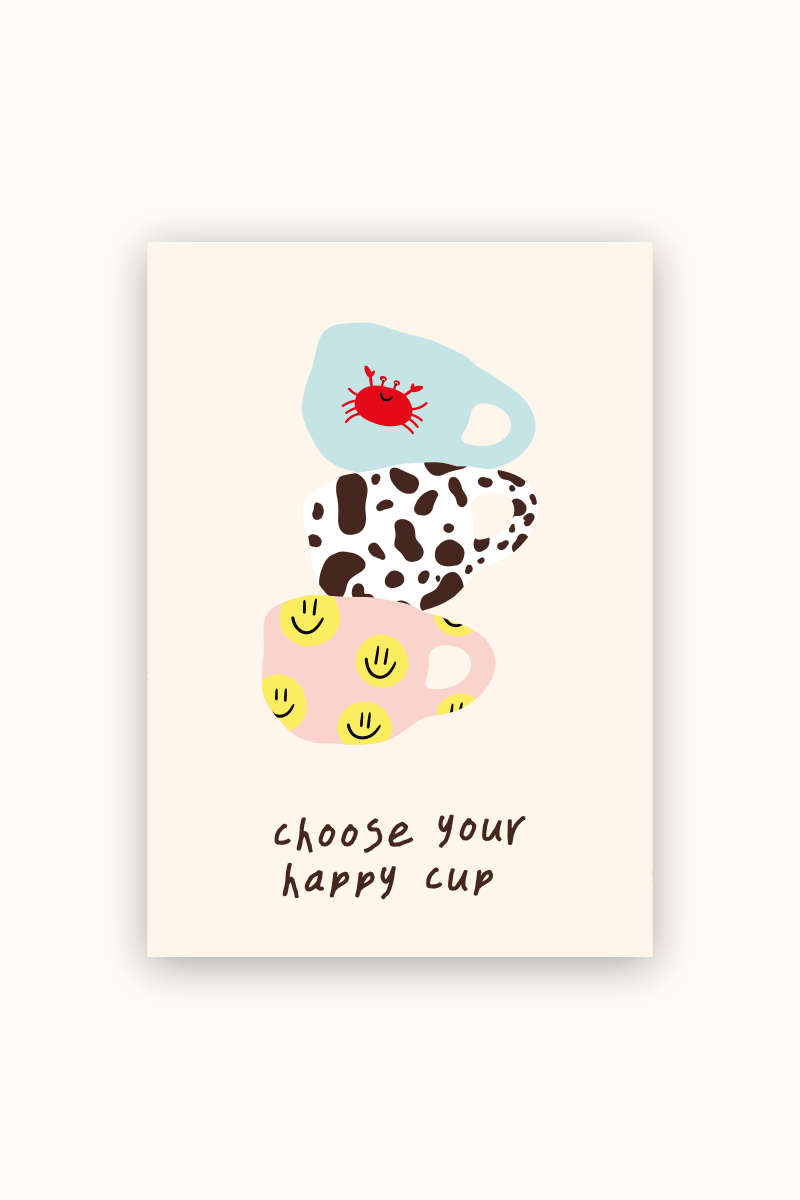 happy cup Poster