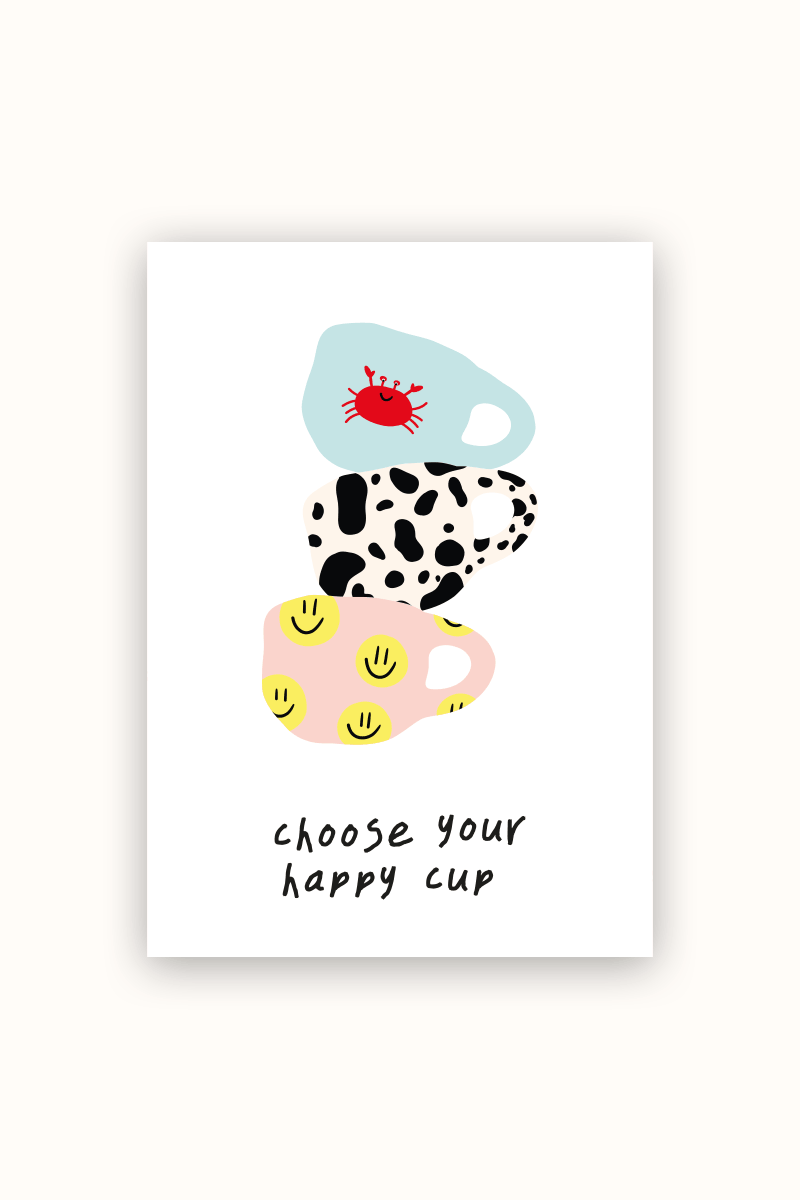 happy cup Poster