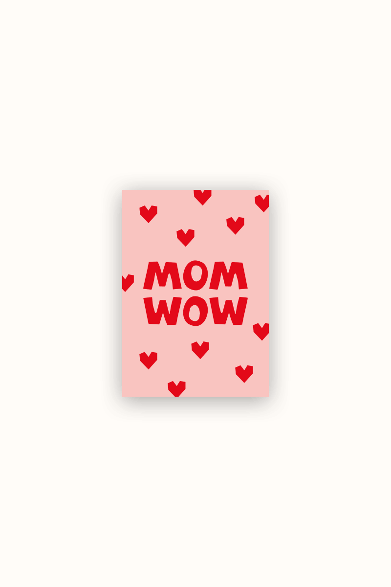 Postkarte MOM WOW