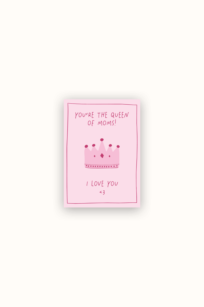 Postkarte Queen of moms