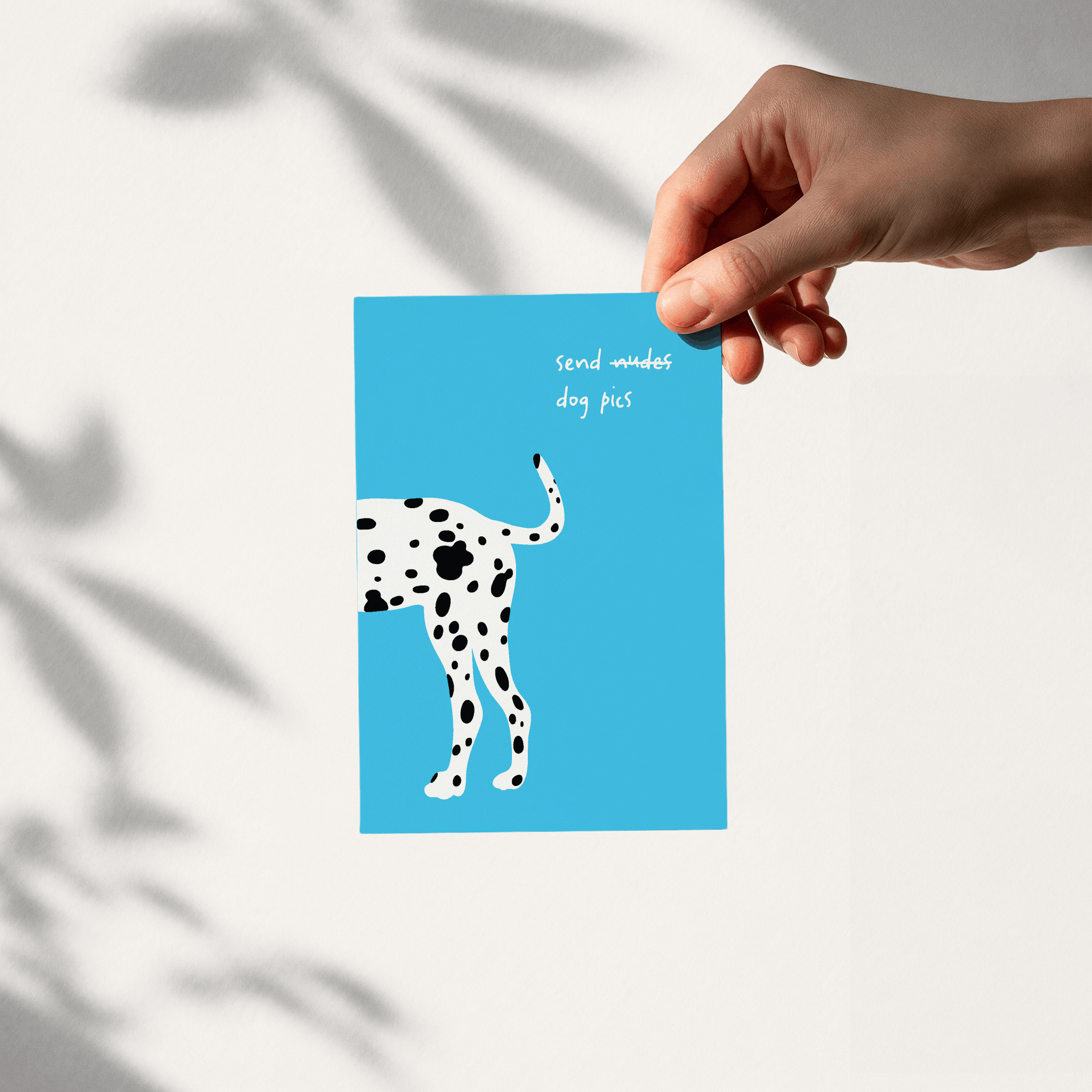Postkarte send dog pics