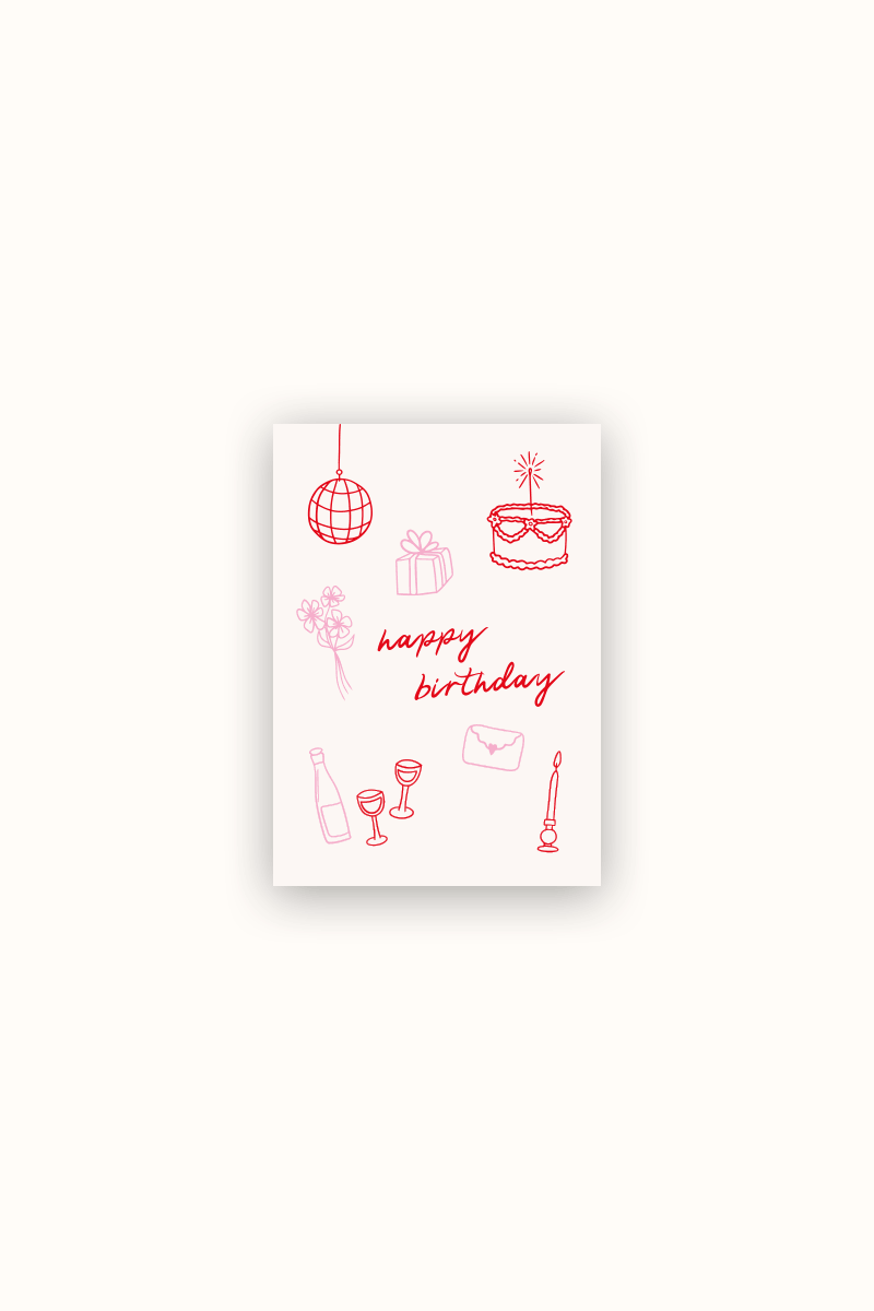 Postkarte Birthday Wishes