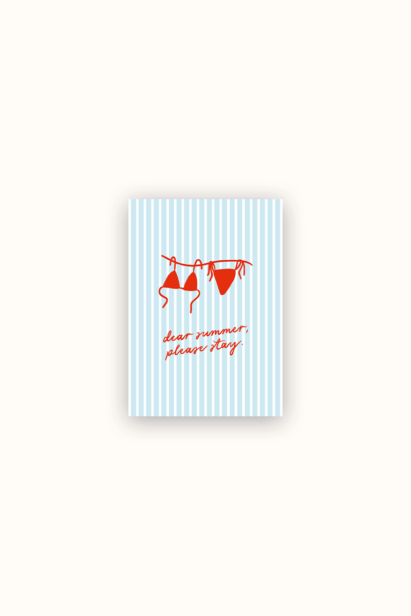 Postkarte dear summer