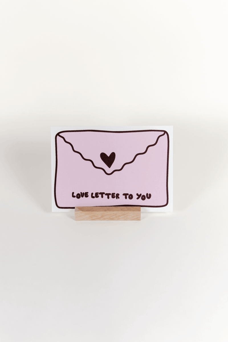 Postkarte love letter to you