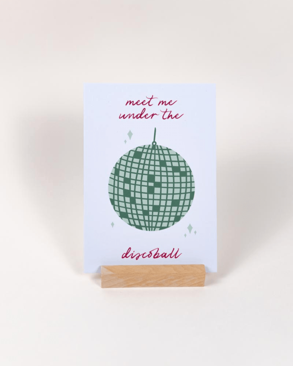 Weihnachtskarte Disco Holiday Vibes
