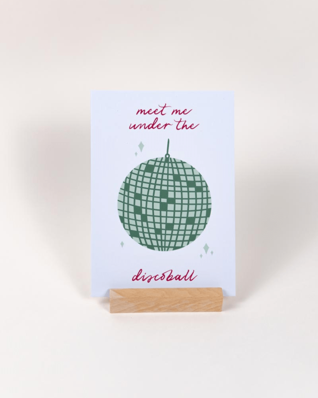 Weihnachtskarte Disco Holiday Vibes