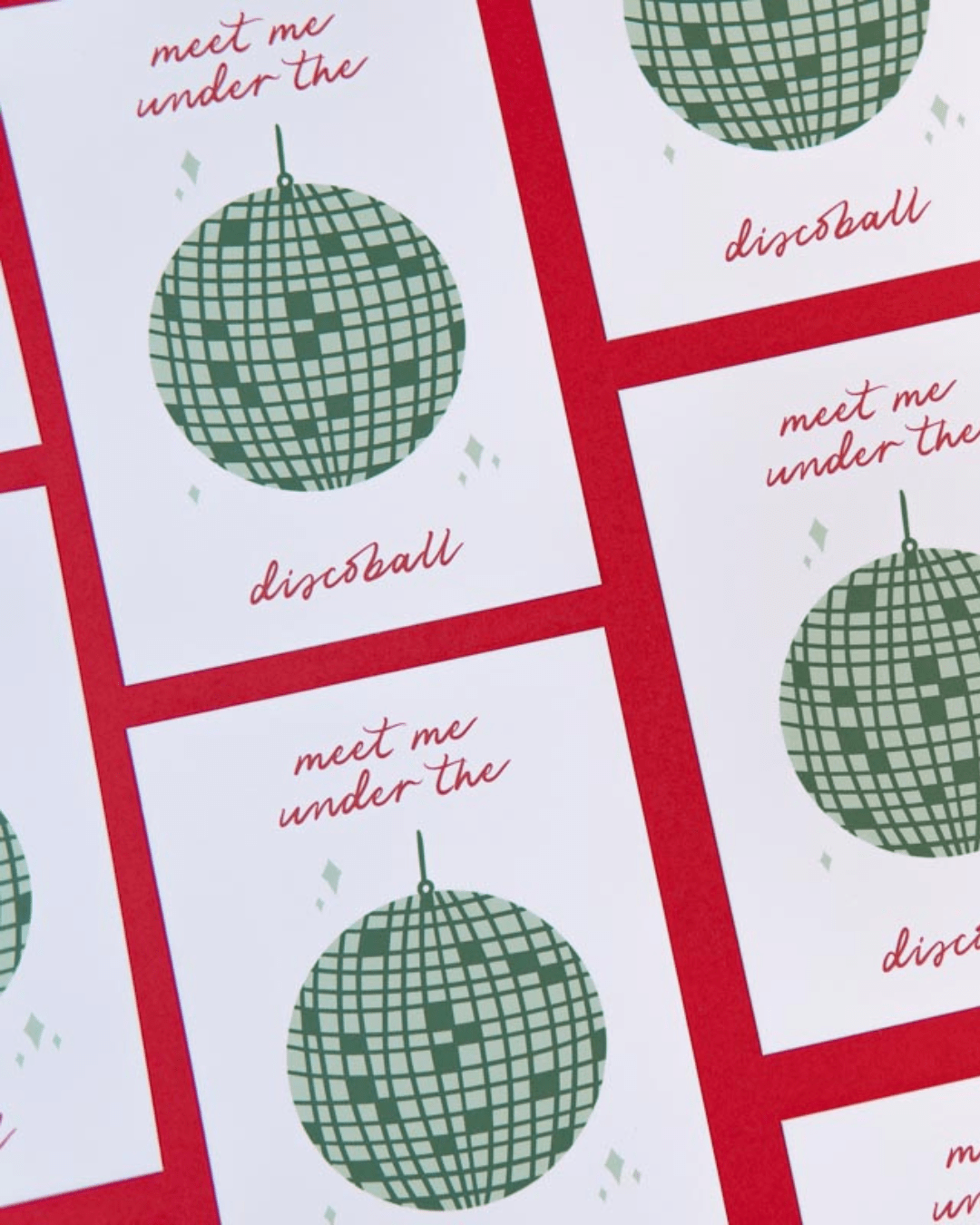 Weihnachtskarte Disco Holiday Vibes