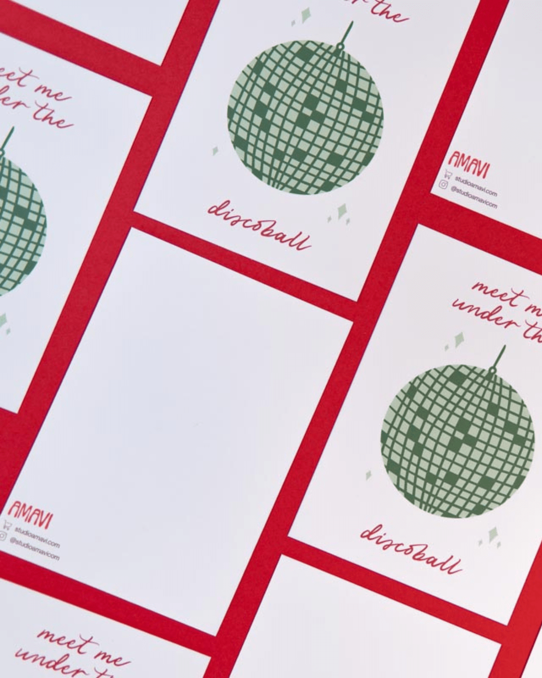 Weihnachtskarte Disco Holiday Vibes