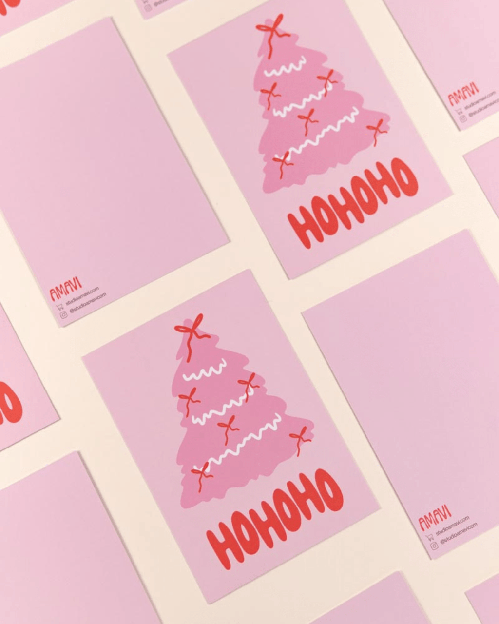 Weihnachtskarte HOHOHO